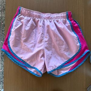 Nike Dri-Fit Women's Athletic Shorts in Pink and Blue